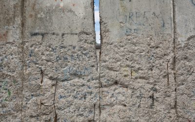 Detail of the remains of the Berlin Wall, Berlin, Germany. Segments of wall left as a reminder of events leading up to the fall of the wall in November 1989.