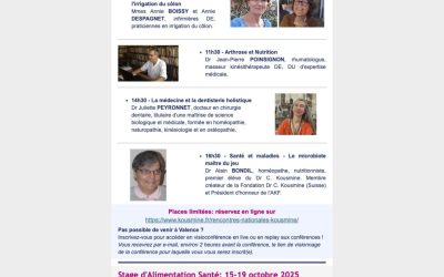 rencontres kousmine 2025: j 4... dernière limite pour vous inscrire !
